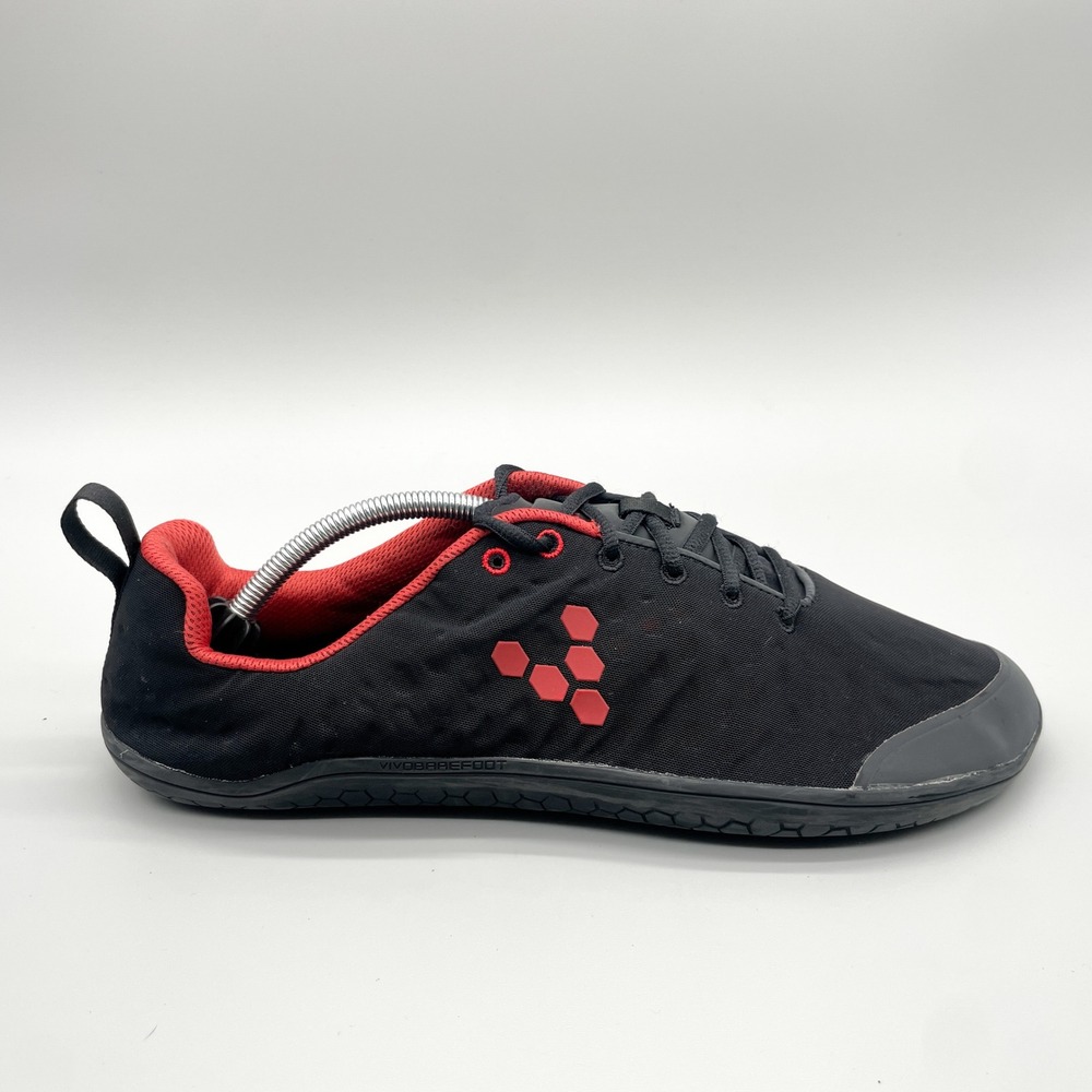 Vivobarefoot Stealth II Mens 46M Black Red Minimalist Running Barefoot Shoes